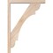 Ekena Millwork Olympic Block Smooth Bracket w/ Offset Brace, Douglas Fir, 3 1/2"W x 20"D x 28"H BKT0402X20X28OLY05SDF - alternate 3